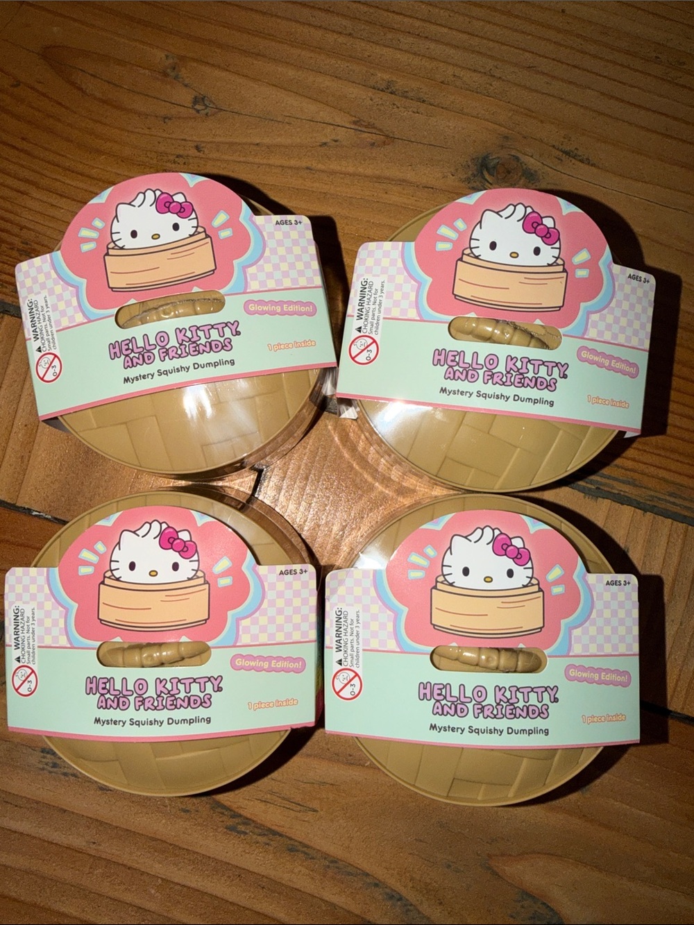 FOUR 4 Hello Kitty GLOWING Dumpling Edition All Sealed